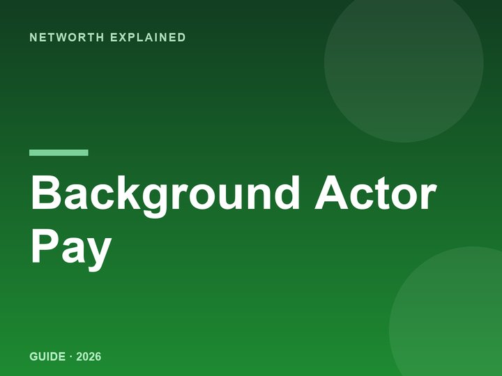 How much background actors make