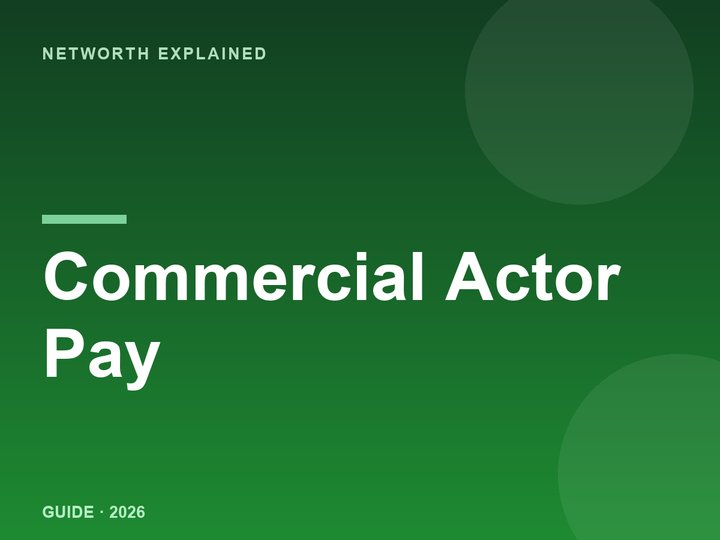 How much commercial actors make