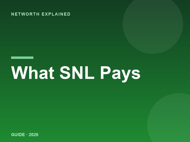 How much SNL cast members make