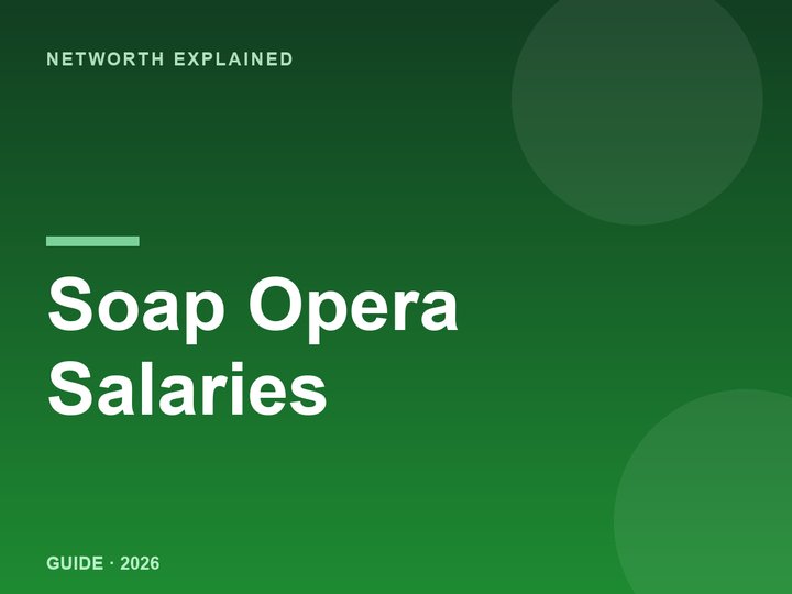 How much soap opera actors make